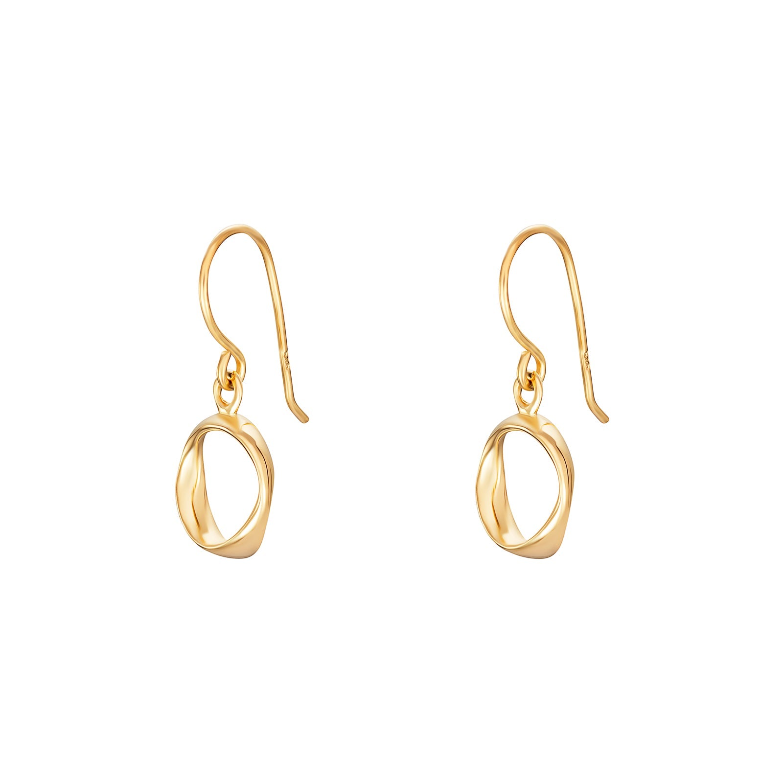 Circle Drop Hook Earrings