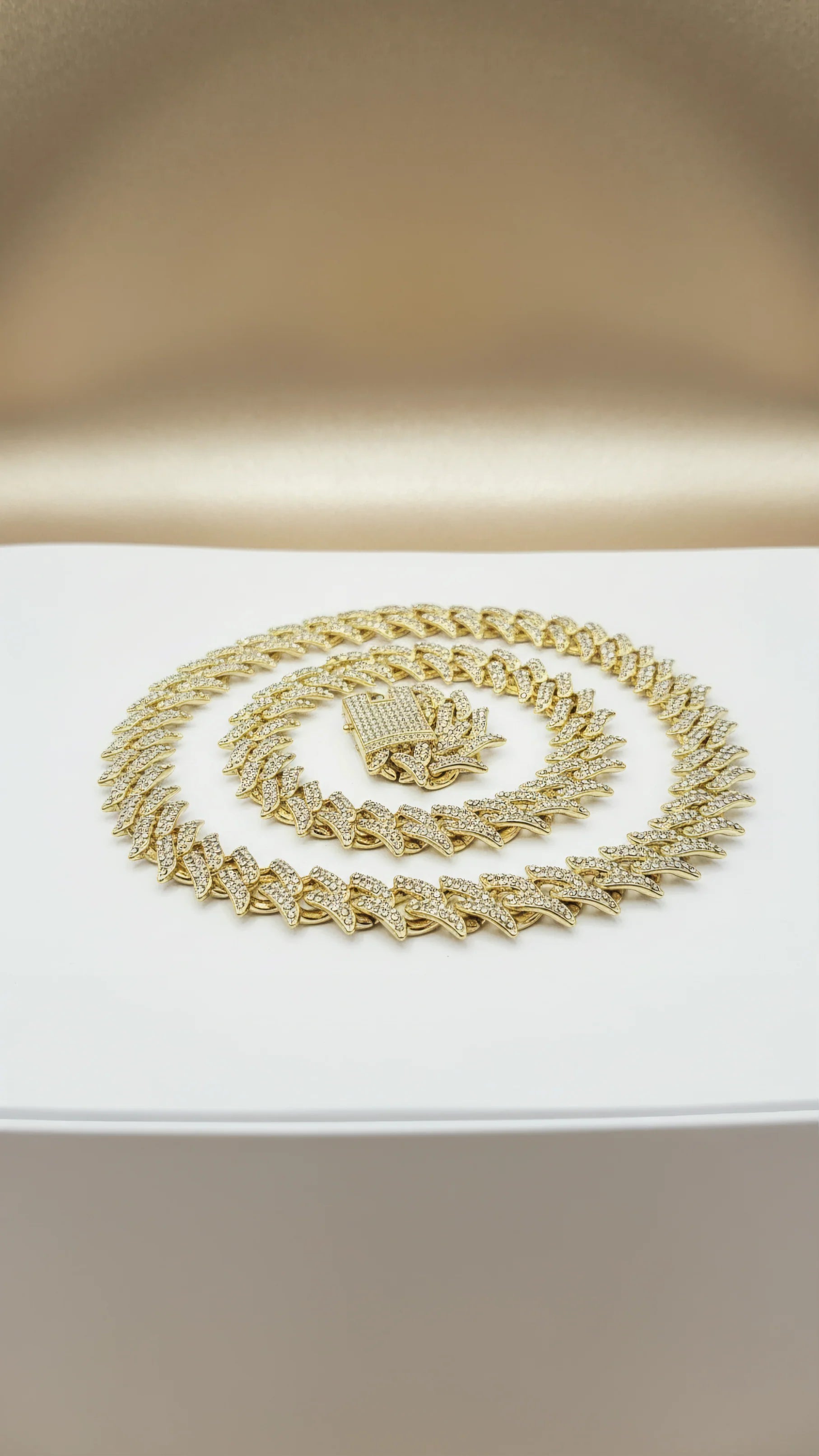 Iced Out Chain Necklace Stainless Steel