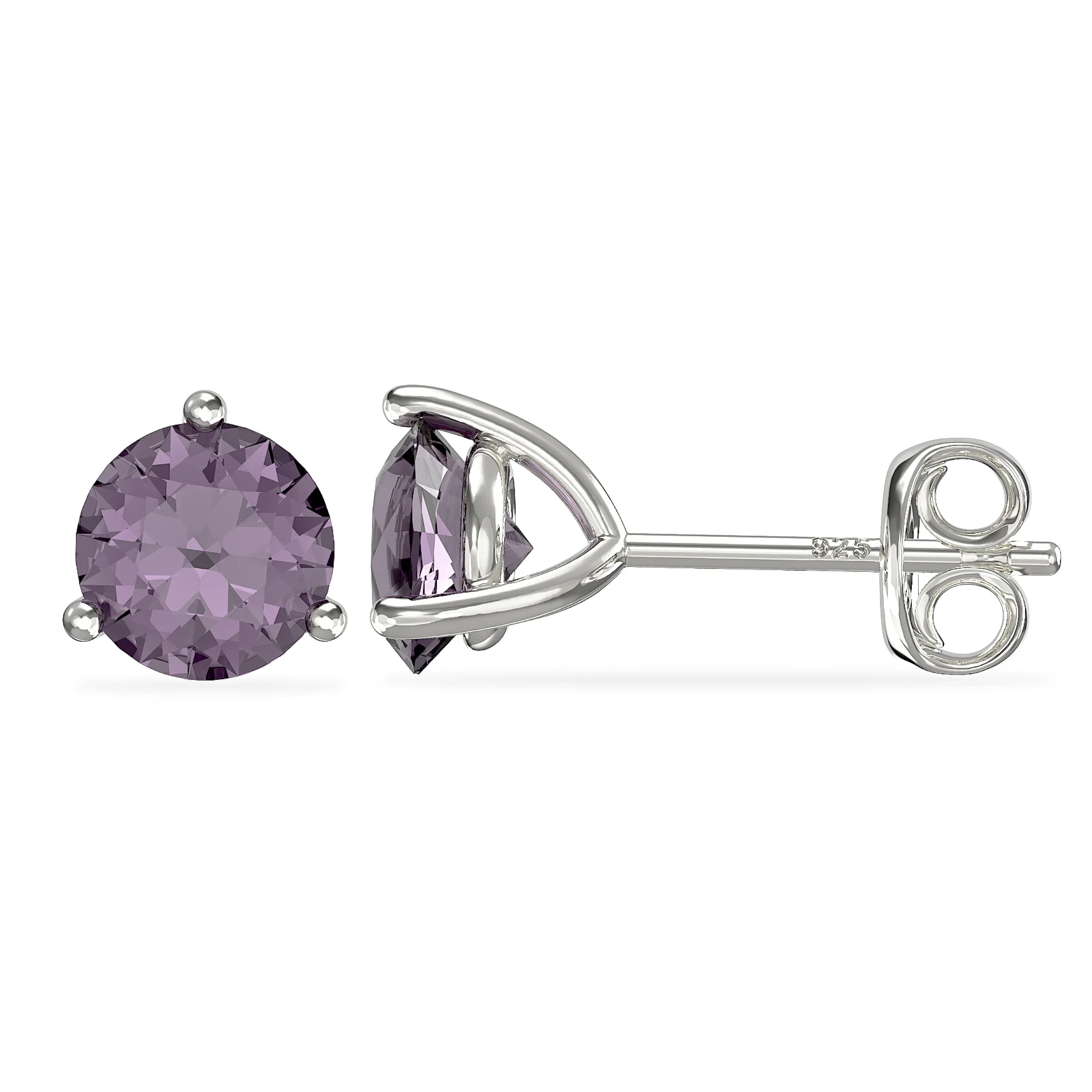 June Birthstone Stud Earrings