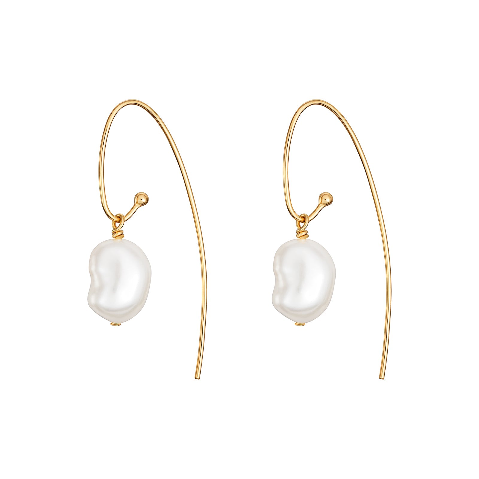 Pearl Drop French Hook Earrings