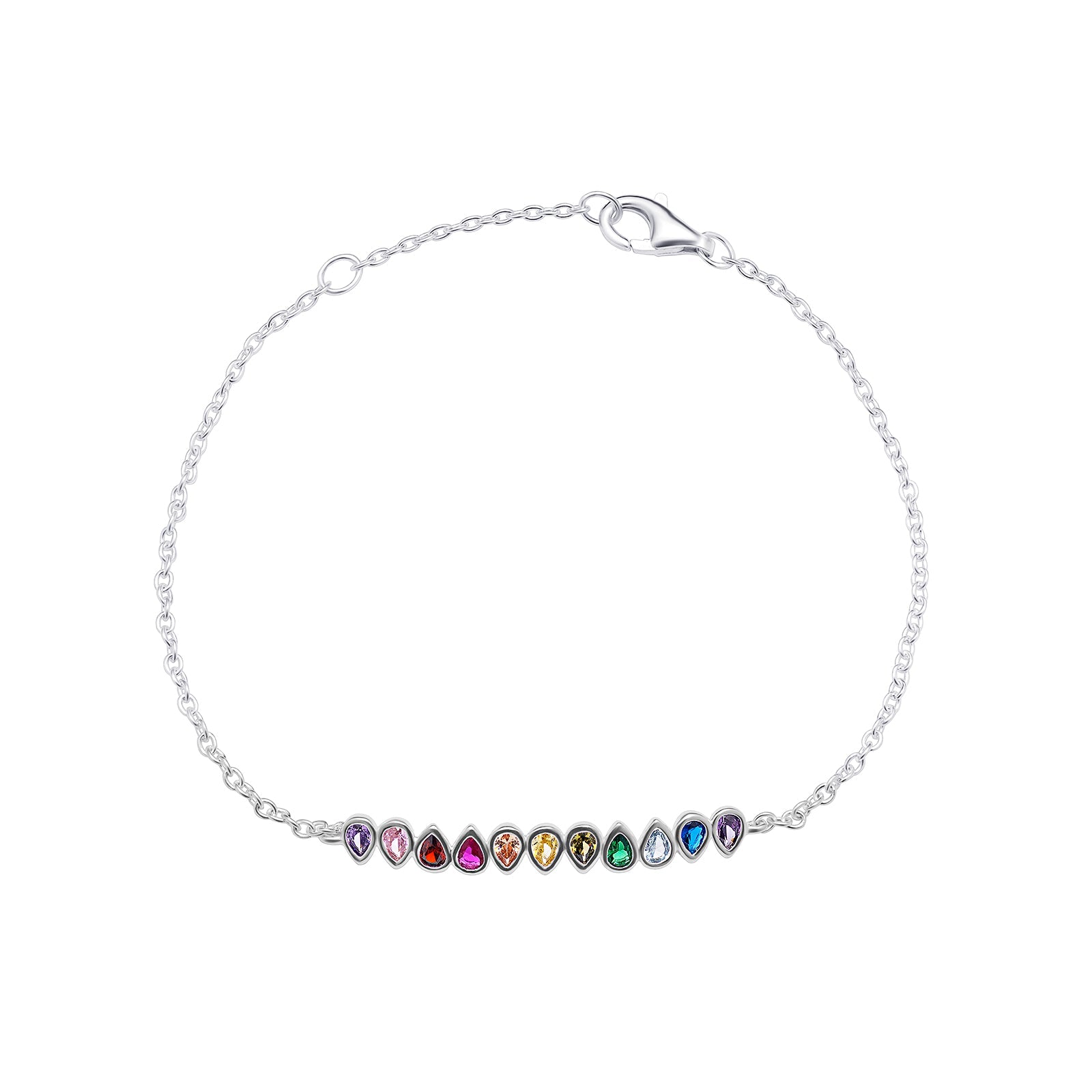 Rainbow Cubic Zirconia Bracelet