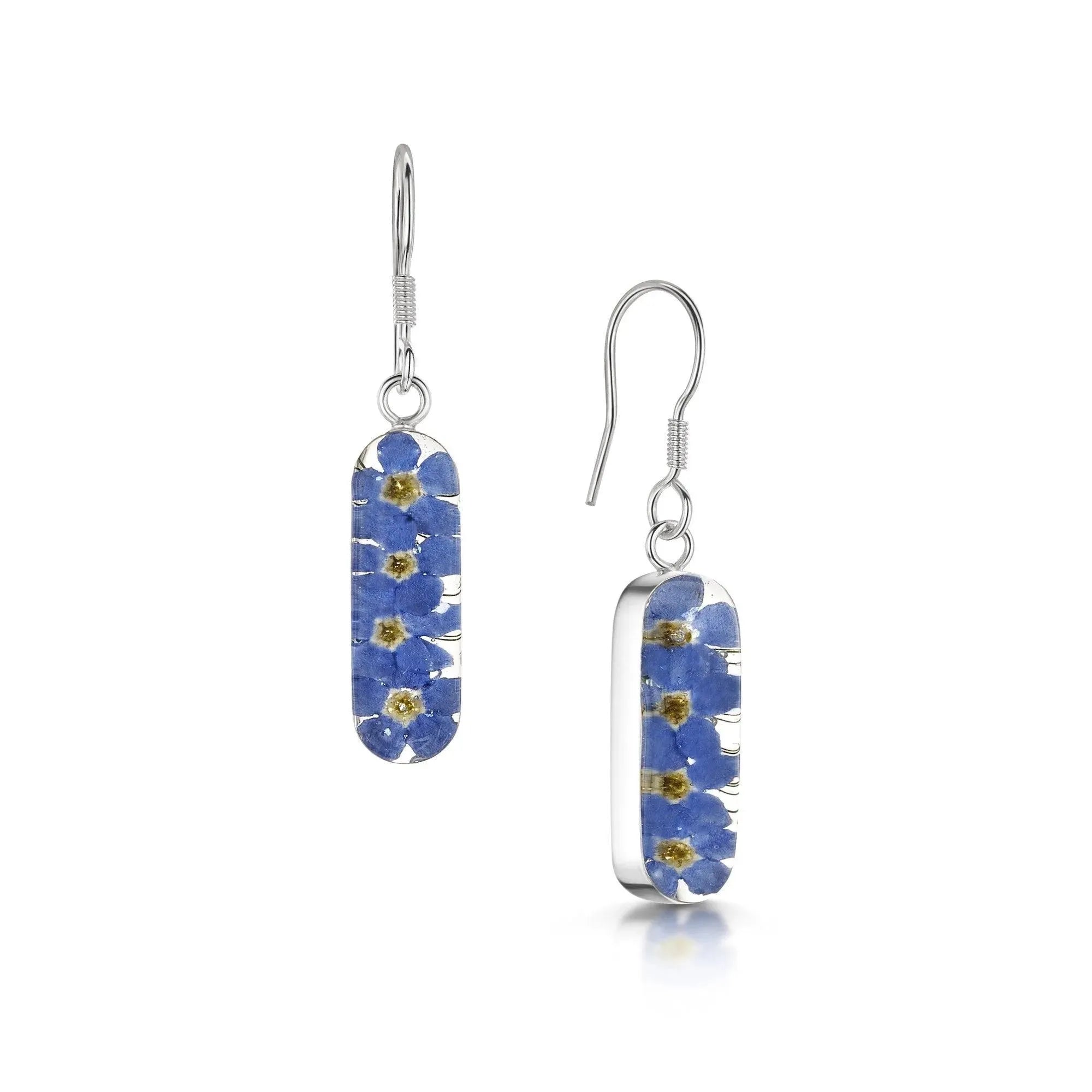 Forget-me-not Leela Dangle Drop Earrings Vertical Bar