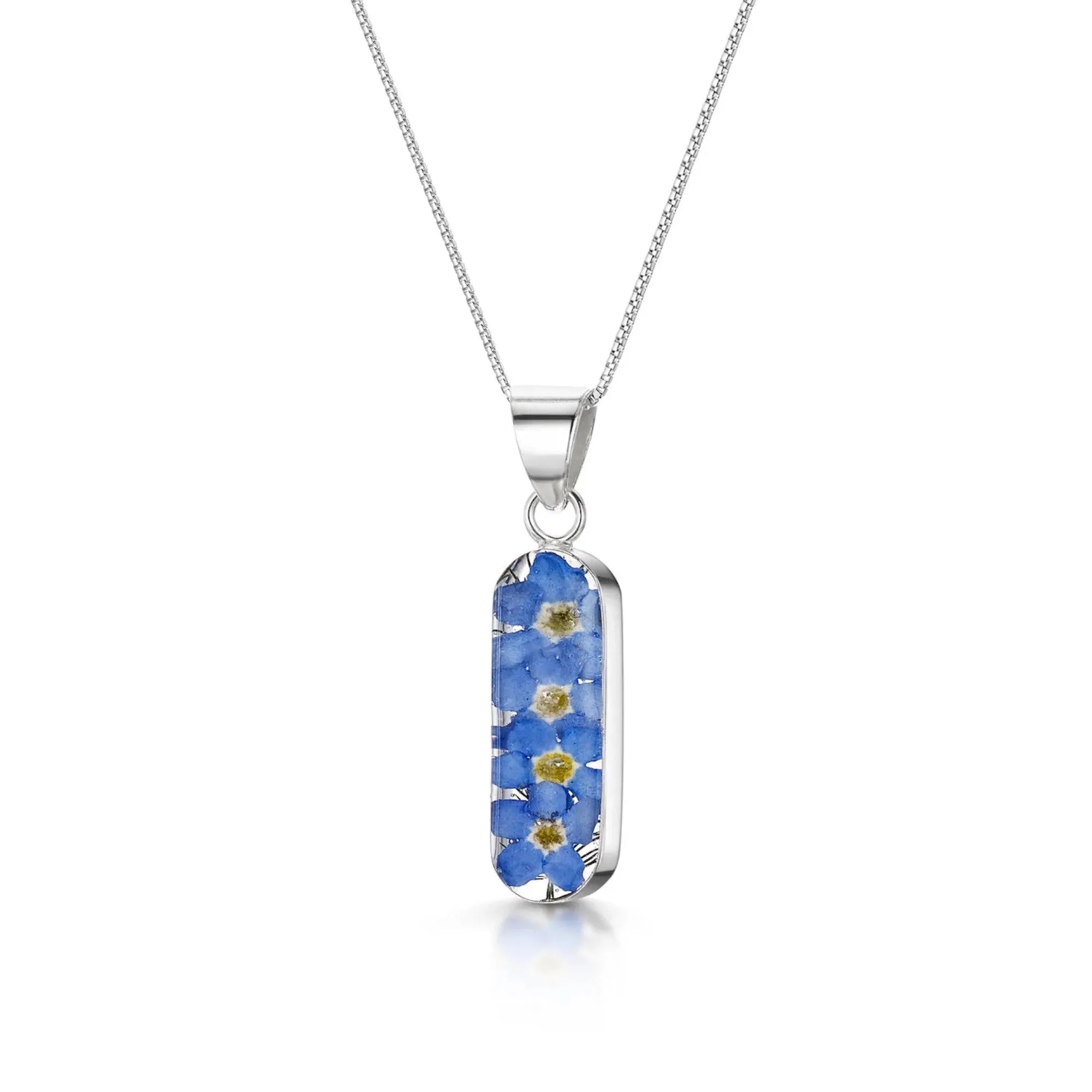 Forget Me Not Flower Leela Pendant Necklace