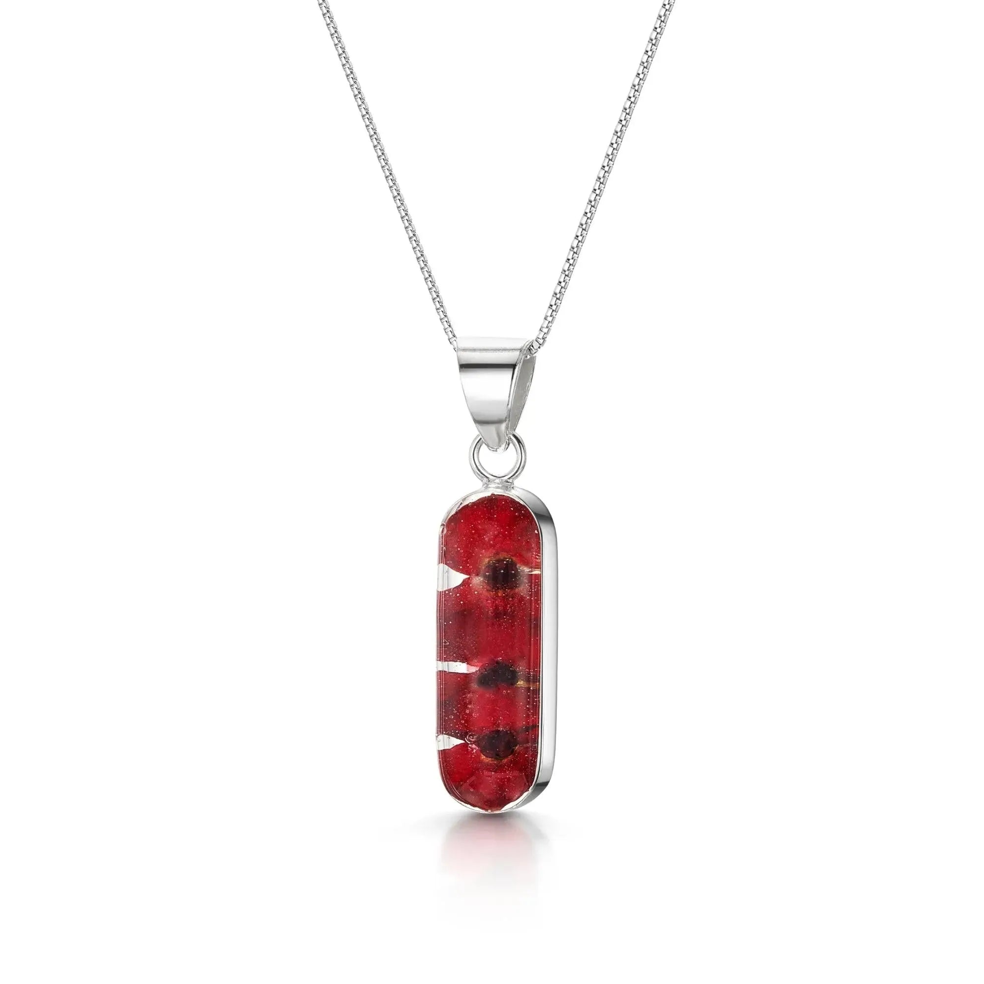 Poppy Necklace Leela Vertical Bar Pendant